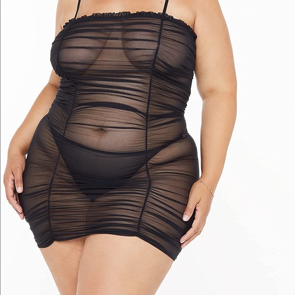 Savage X Fenty Gathered Mesh Slip